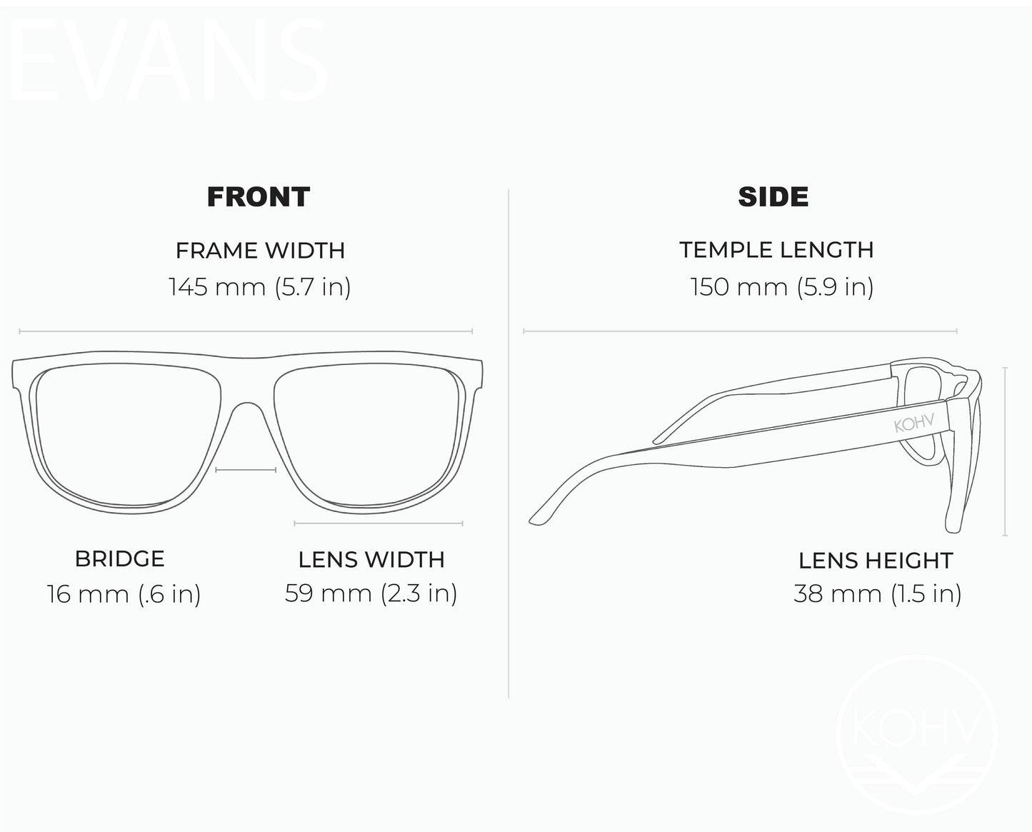 EVANS TORTOISE OCEAN Polarized Square Classic Sunglasses