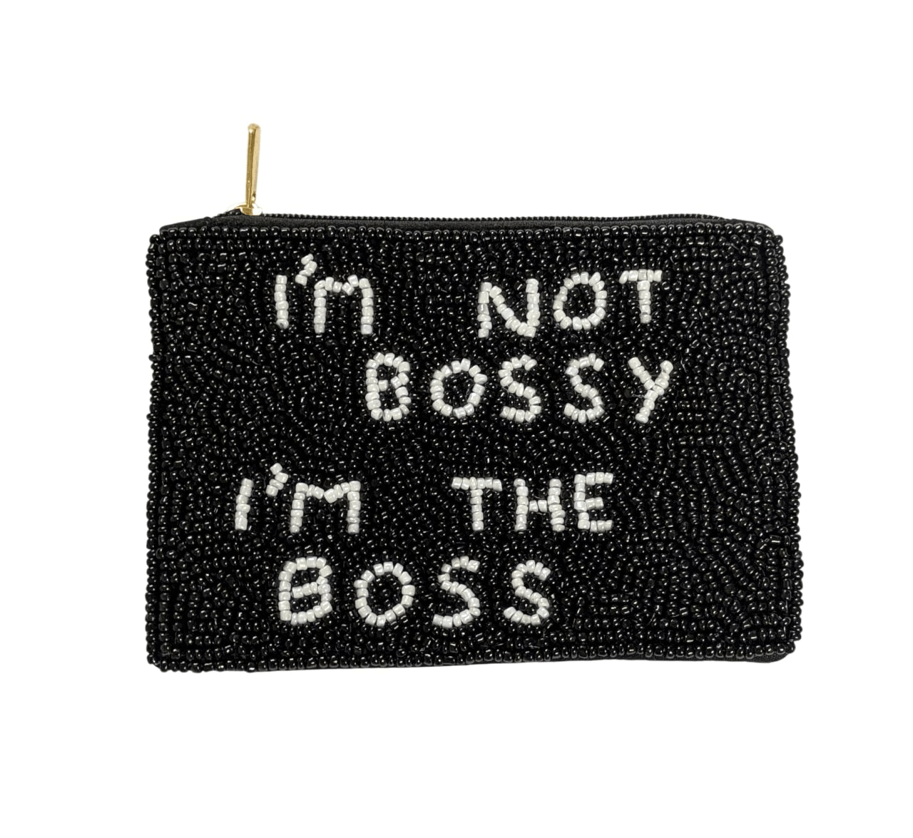 Ladies Boss Themed Fully Beaded Coin Purse