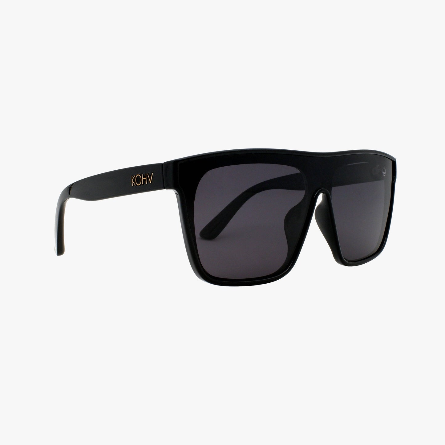 BIRCH MIDNIGHT Polarized Oversized Shield Fashion Sunglasses