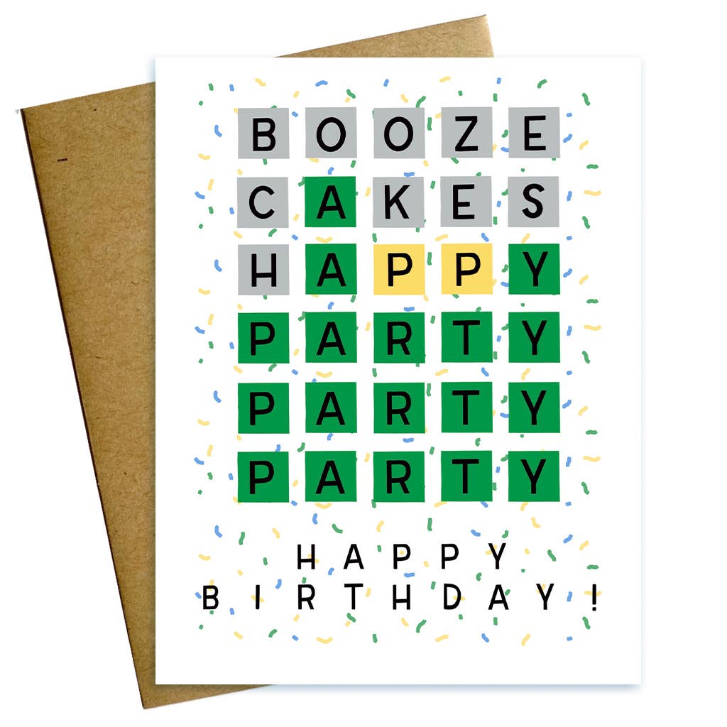 Wordle Birthday Card
