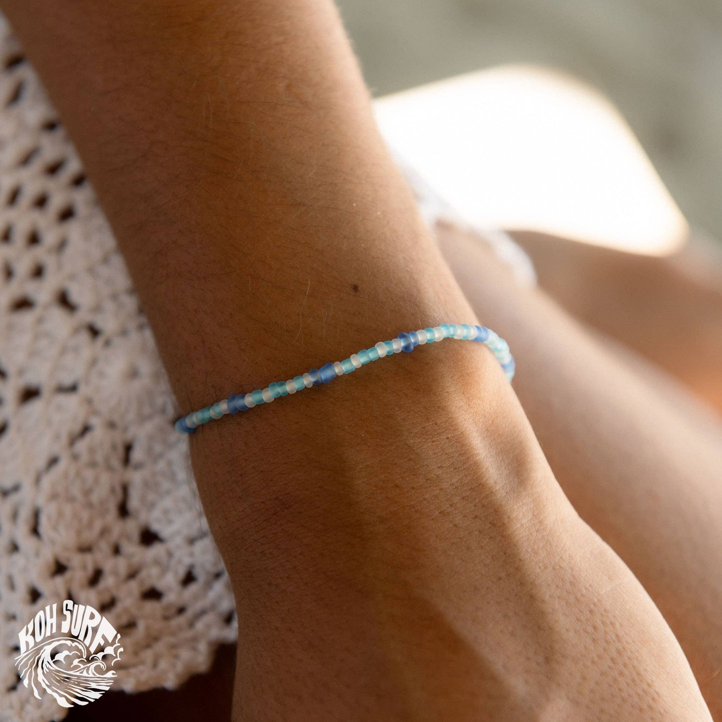 Nusa Dainty Beaded Bracelet, Surf Jewelry by Koh Surf
