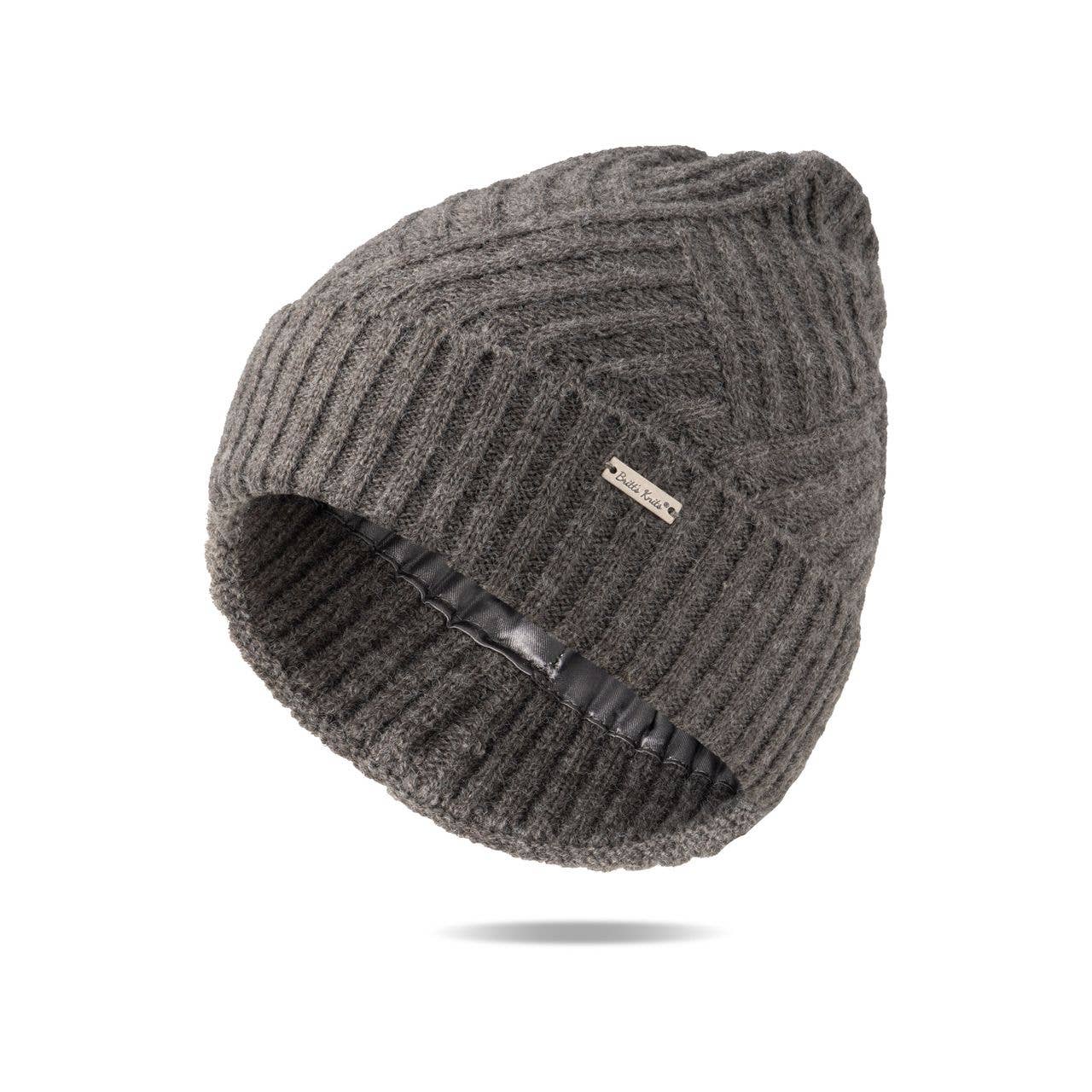 Britt’s Knits Satin Lined Beanie Open Stock