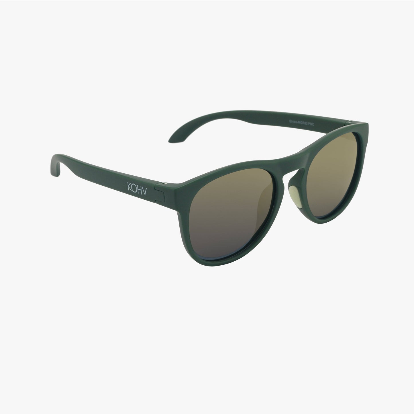 STRIDE BRONZE MIRROR Polarized Active Soft Round Sunglasses