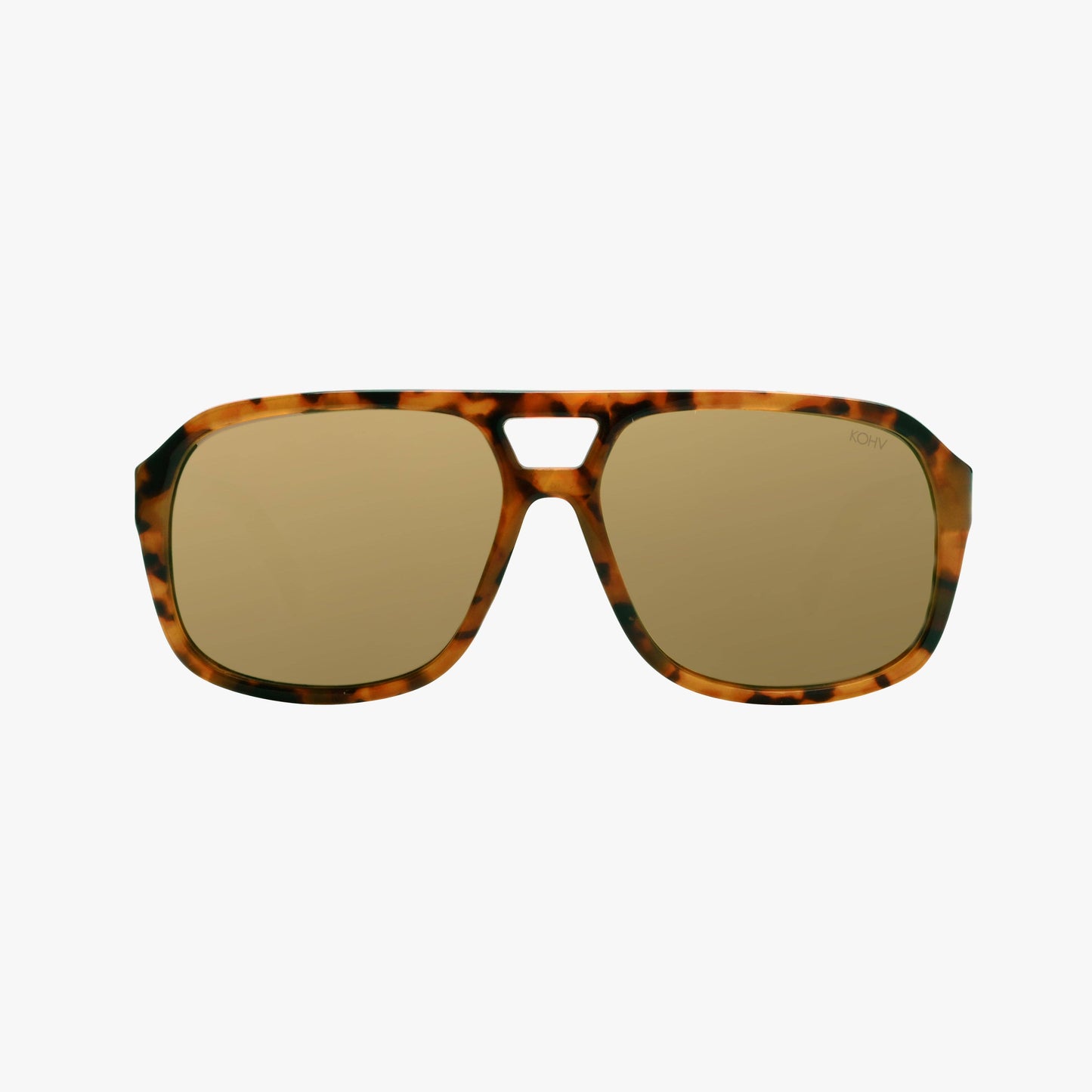 SUMMIT AMBER BRONZE Polarized Trendy Aviator Sunglasses
