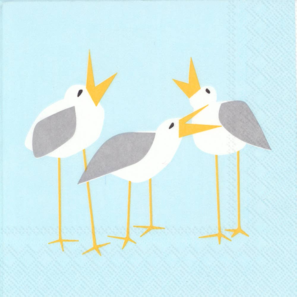 Paper Cocktail Napkin 20 Ct Seagulls