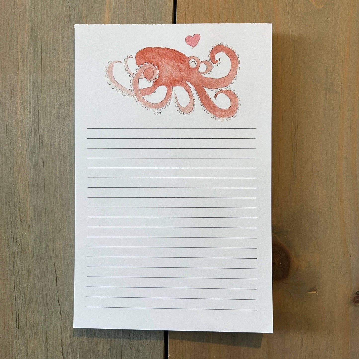 Octopus Love Notepad