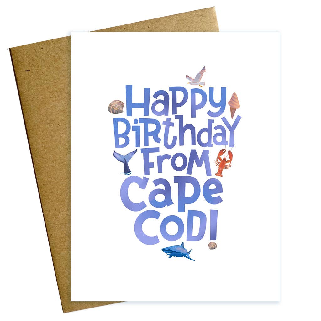 Happy Birthday from Cape Cod card