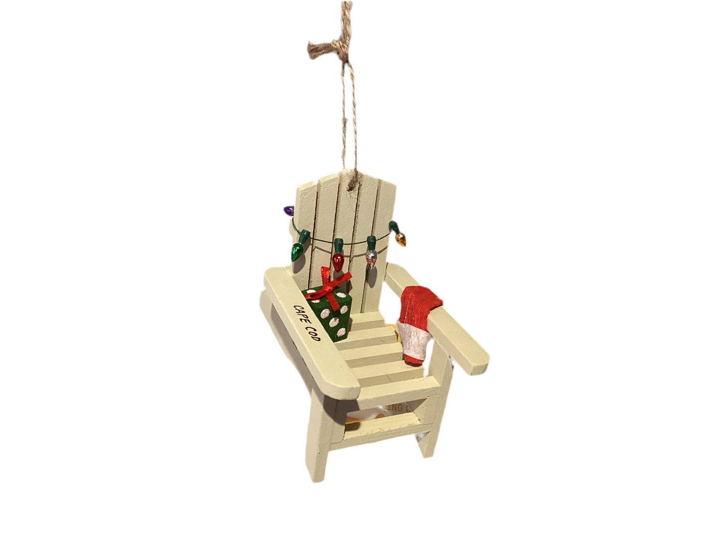 Adirondack with Presents Ornament