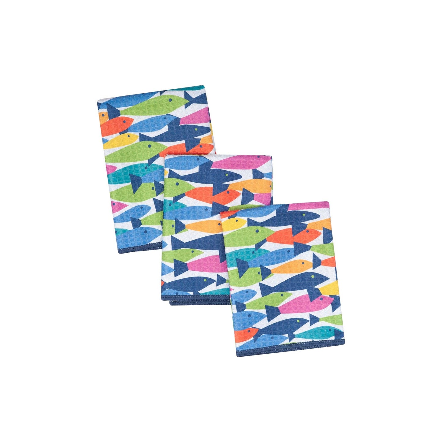 Mighty Mini Towel (Set of 3) Reversible - KN Fish