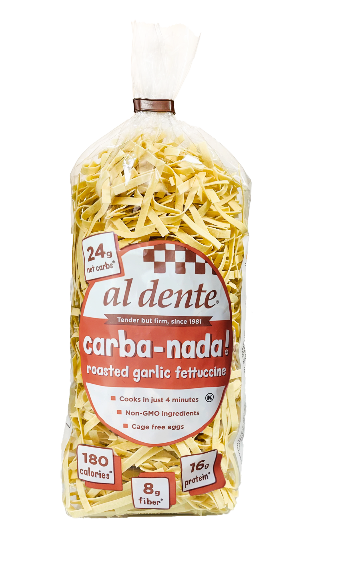 Carba-Nada Roasted Garlic Fettuccine