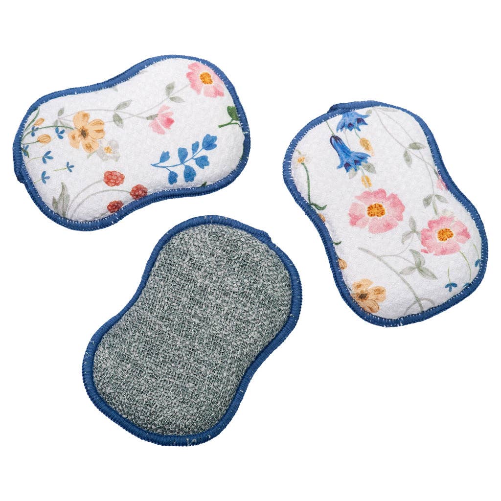 RE:usable Sponges (Set of 3) - Serenity Floral