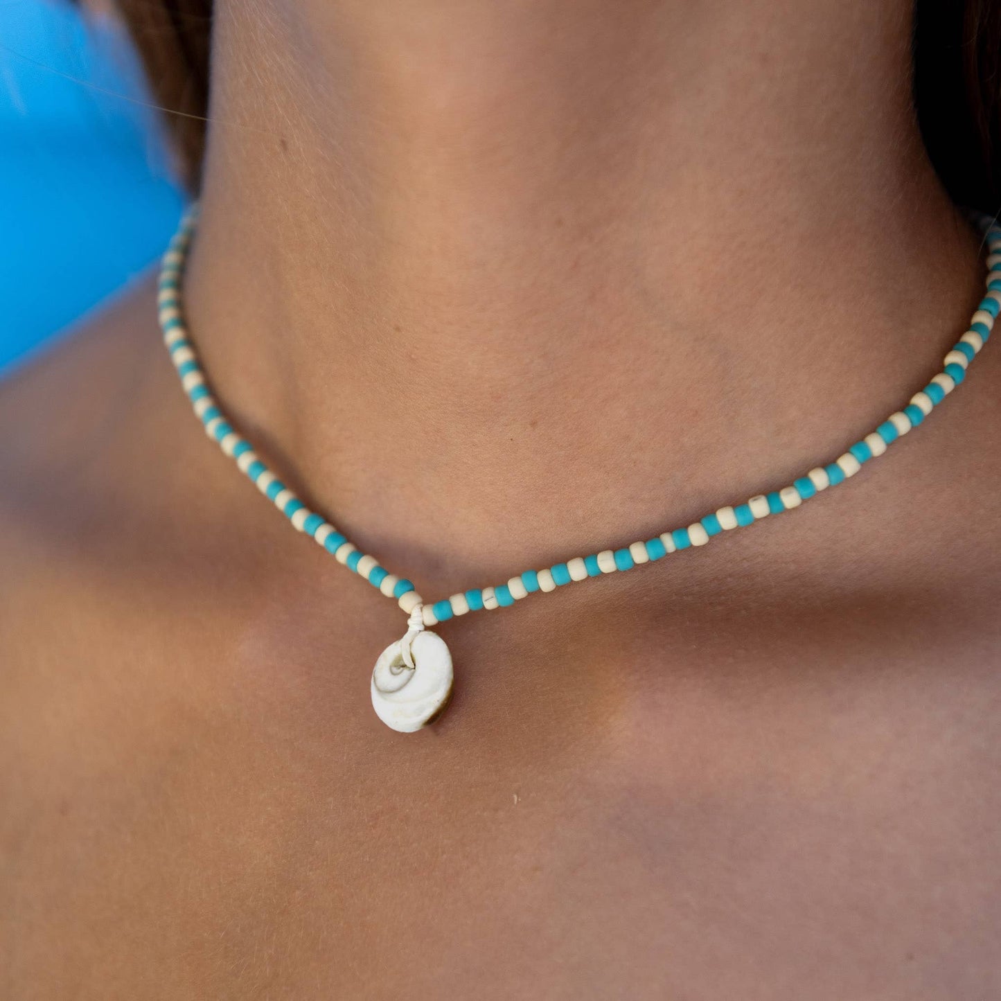 Tulamben Beaded Choker Necklace, by Pineapple Island
