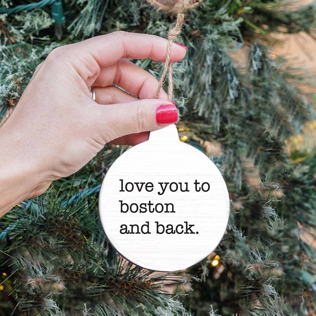 Personalized Love You To Bulb Ornament