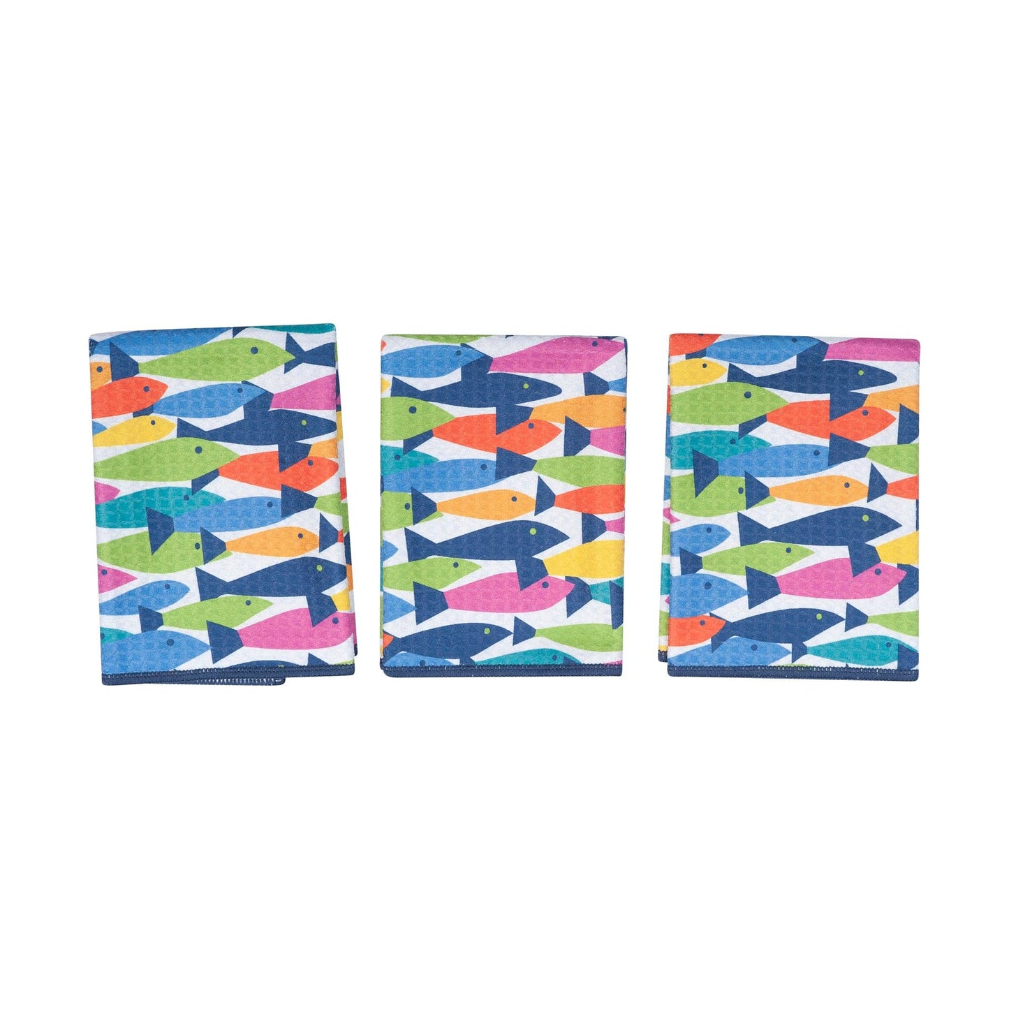 Mighty Mini Towel (Set of 3) Reversible - KN Fish