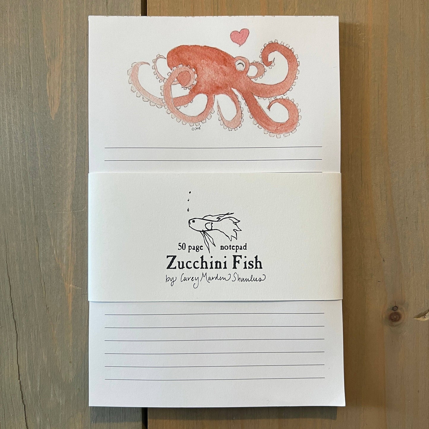Octopus Love Notepad