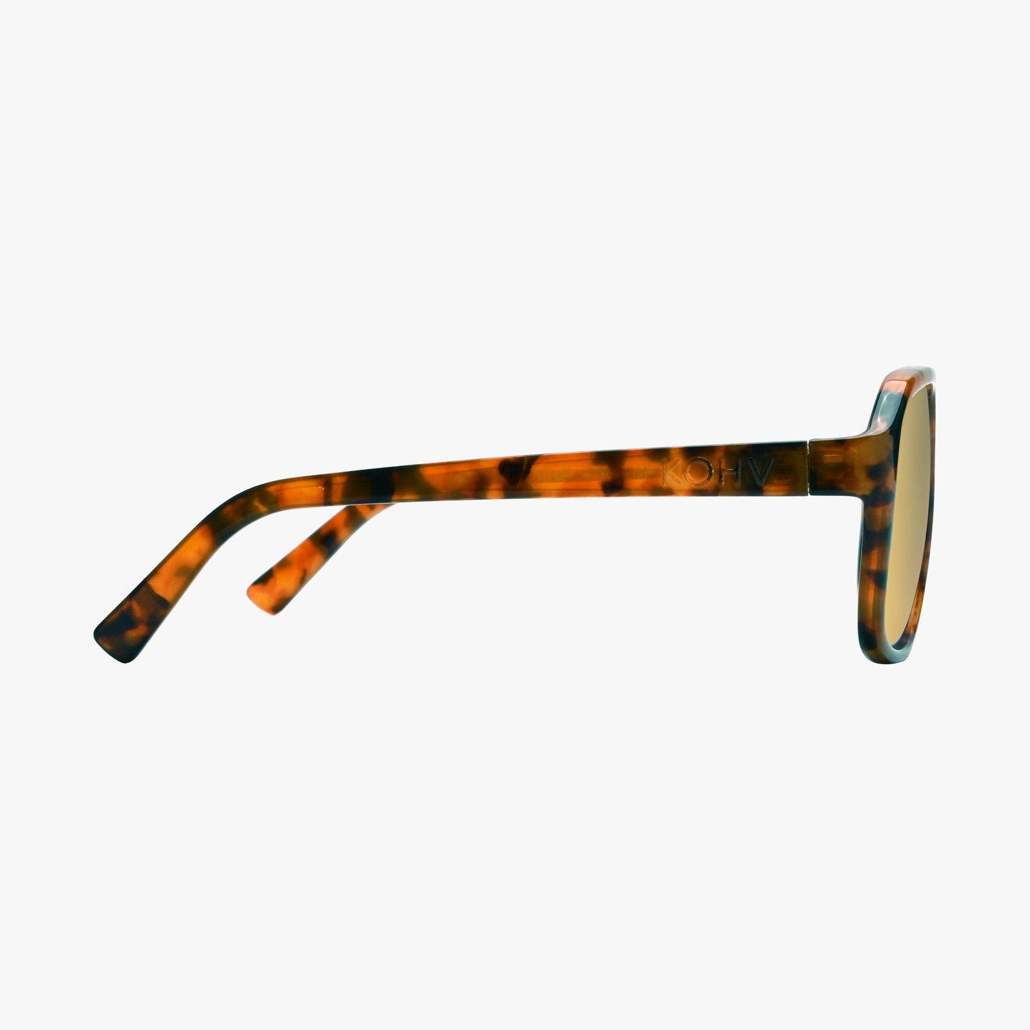 SUMMIT AMBER BRONZE Polarized Trendy Aviator Sunglasses