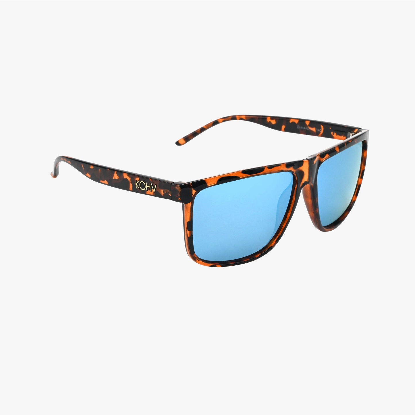 EVANS TORTOISE OCEAN Polarized Square Classic Sunglasses