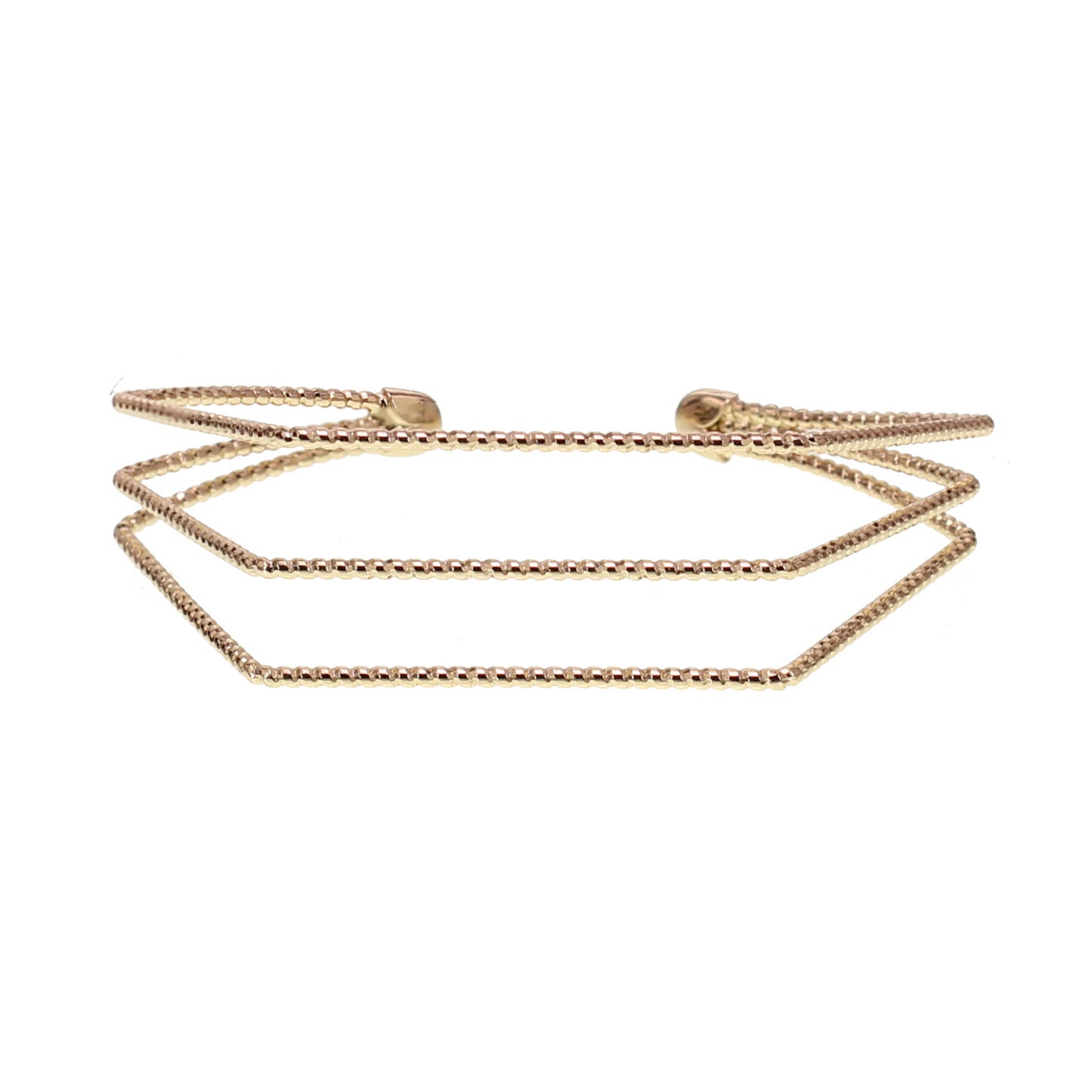 Twisted Metal Cuff Bracelet | Gold and Silver