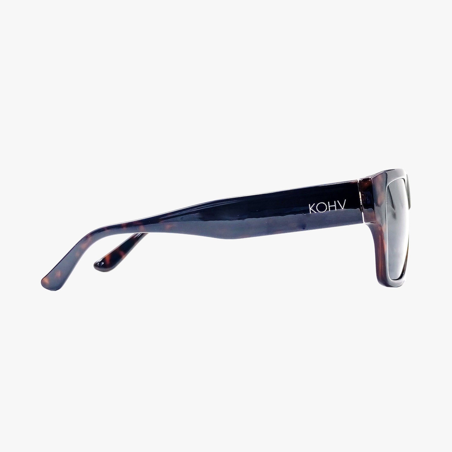 MACK ESPRESSO TORTOISE Polarized Square Designer Sunglasses