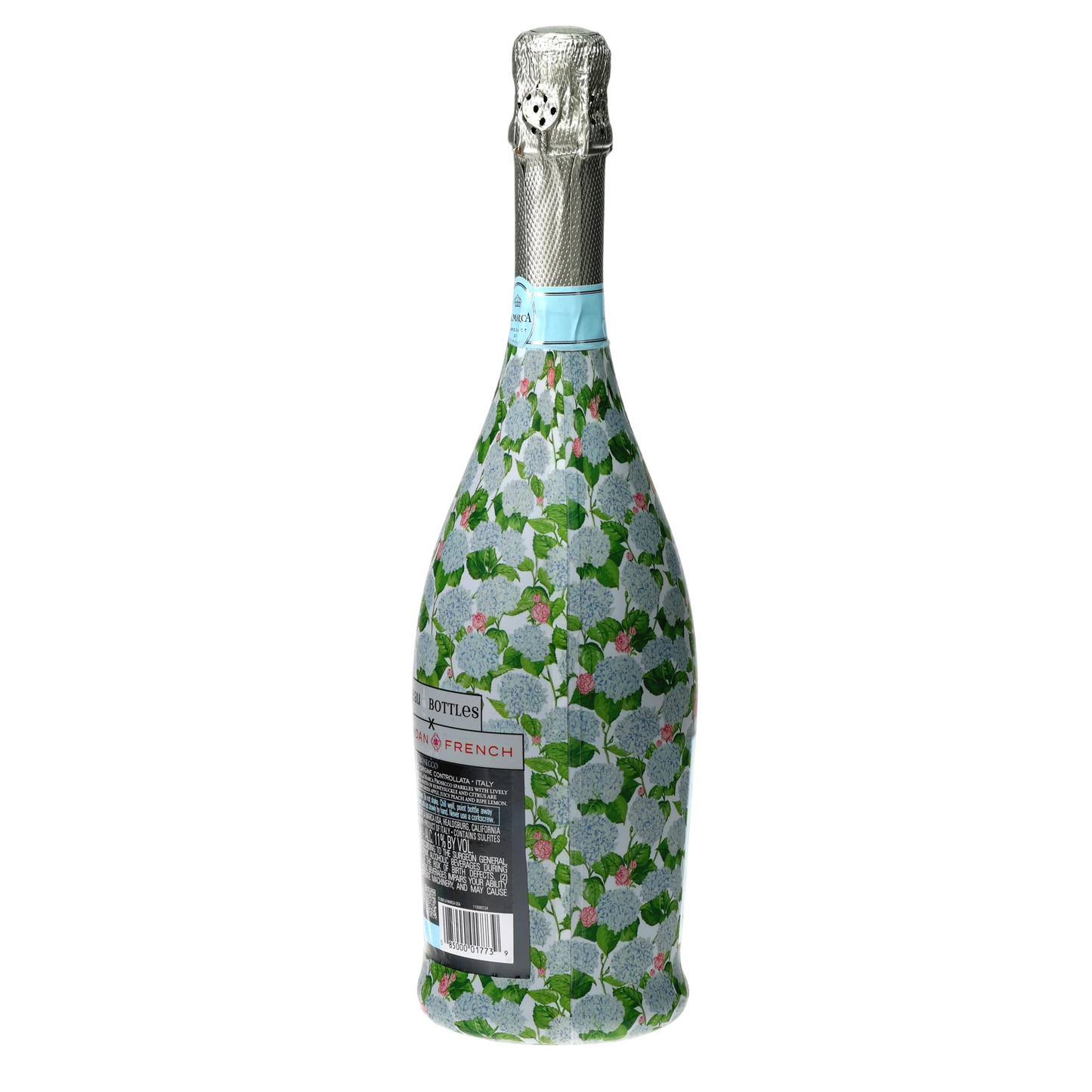 Sheridan French Collection - Classic Hydrangea Prosecco Bottle Wrap