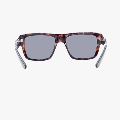 MACK ESPRESSO TORTOISE Polarized Square Designer Sunglasses