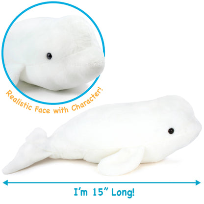 Billiam The Beluga | 15 Inch Stuffed Animal