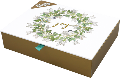 Wreath of Joy Deluxe Boxed Holiday Cards