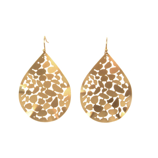 Teardrop Metal Earring