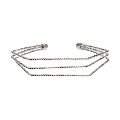 Twisted Metal Cuff Bracelet | Gold and Silver