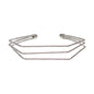 Twisted Metal Cuff Bracelet | Gold and Silver