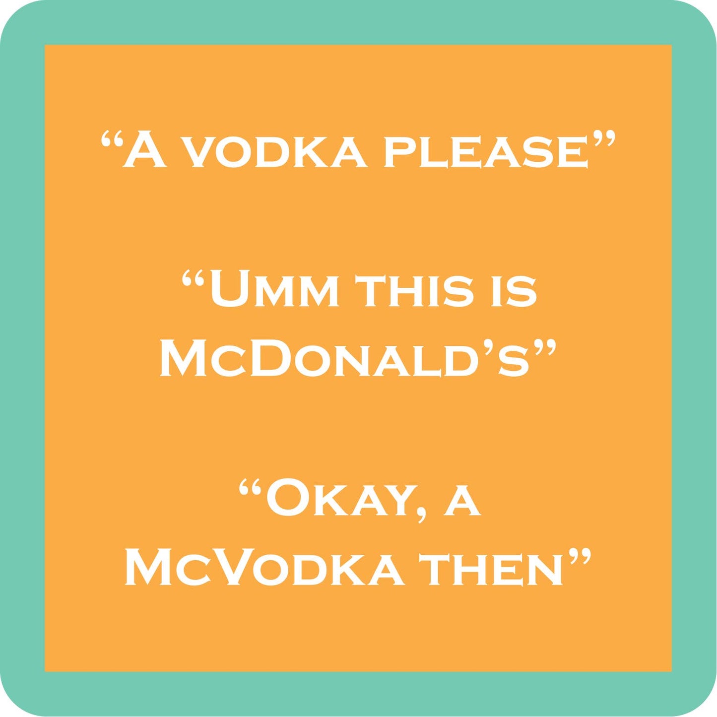 NEW COASTER McVodka | Funny Party Gift | August 2026 Release