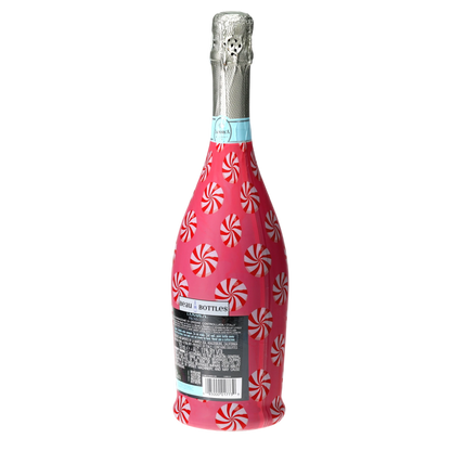 Peppermint Parade Prosecco Bottle Wrap