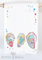 Oyster Shells Ocean Souvenir Customizable Tea Towel