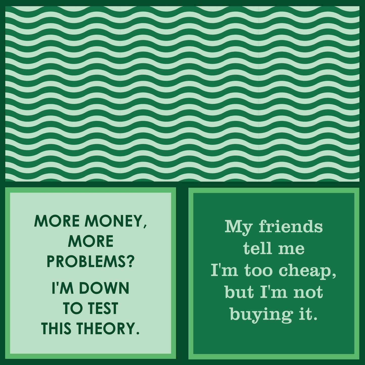 NAPKIN My friends tell me I'm too cheap | Funny Home Gift | Cocktail Napkin