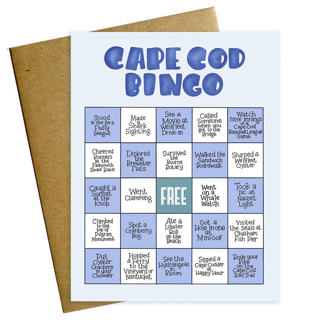 Cape Cod Bingo Card