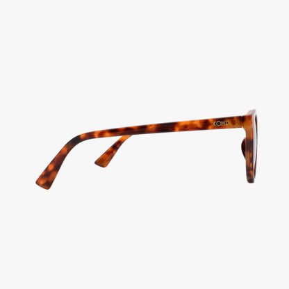 HERON AMBER TORTOISE Polarized Round Fashion Sunglasses