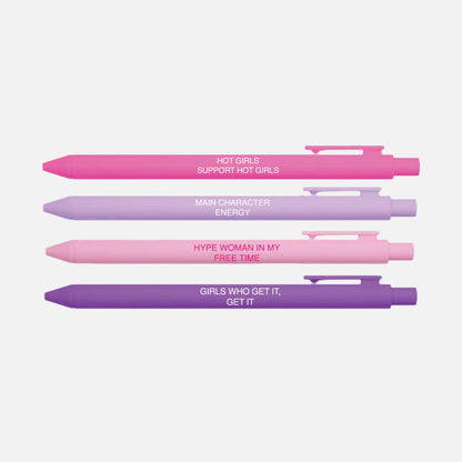 Girl Gang Pen Set – 4 Feminine Empowerment Pens