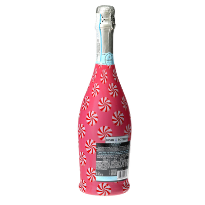 Peppermint Parade Prosecco Bottle Wrap