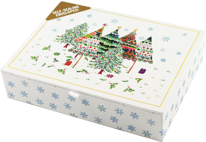 Merry Evergreens Deluxe Boxed Holiday Cards
