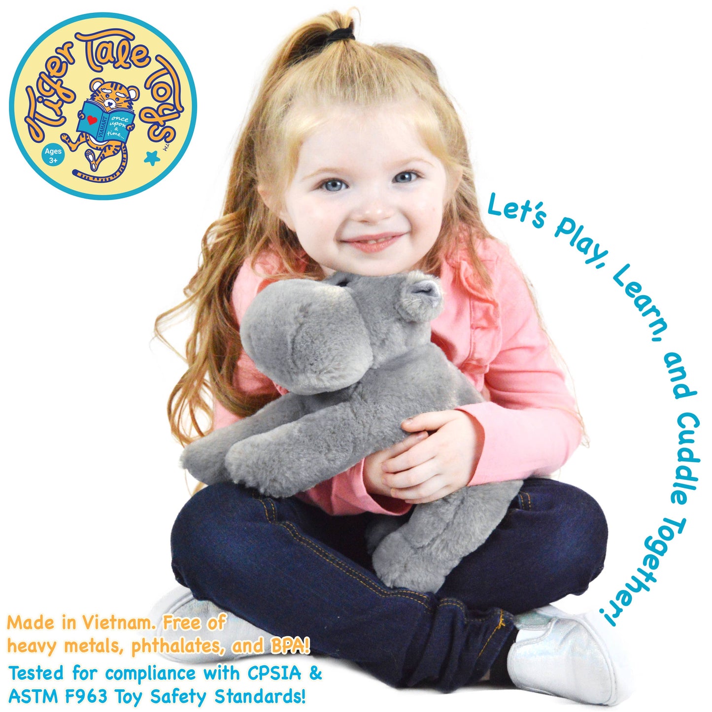 Huck the Hippo | 12 Inch Stuffed Animal Plush