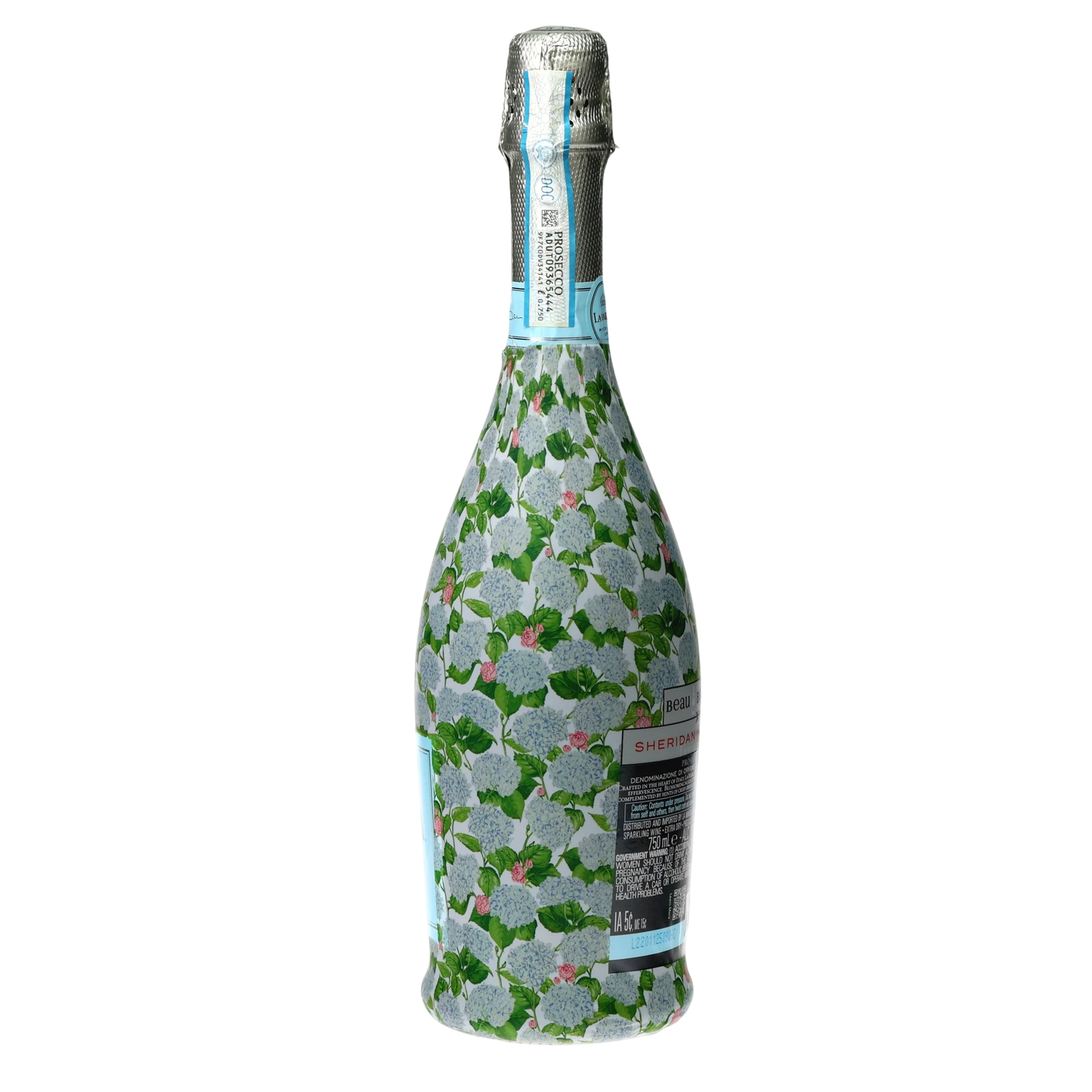 Sheridan French Collection - Classic Hydrangea Prosecco Bottle Wrap