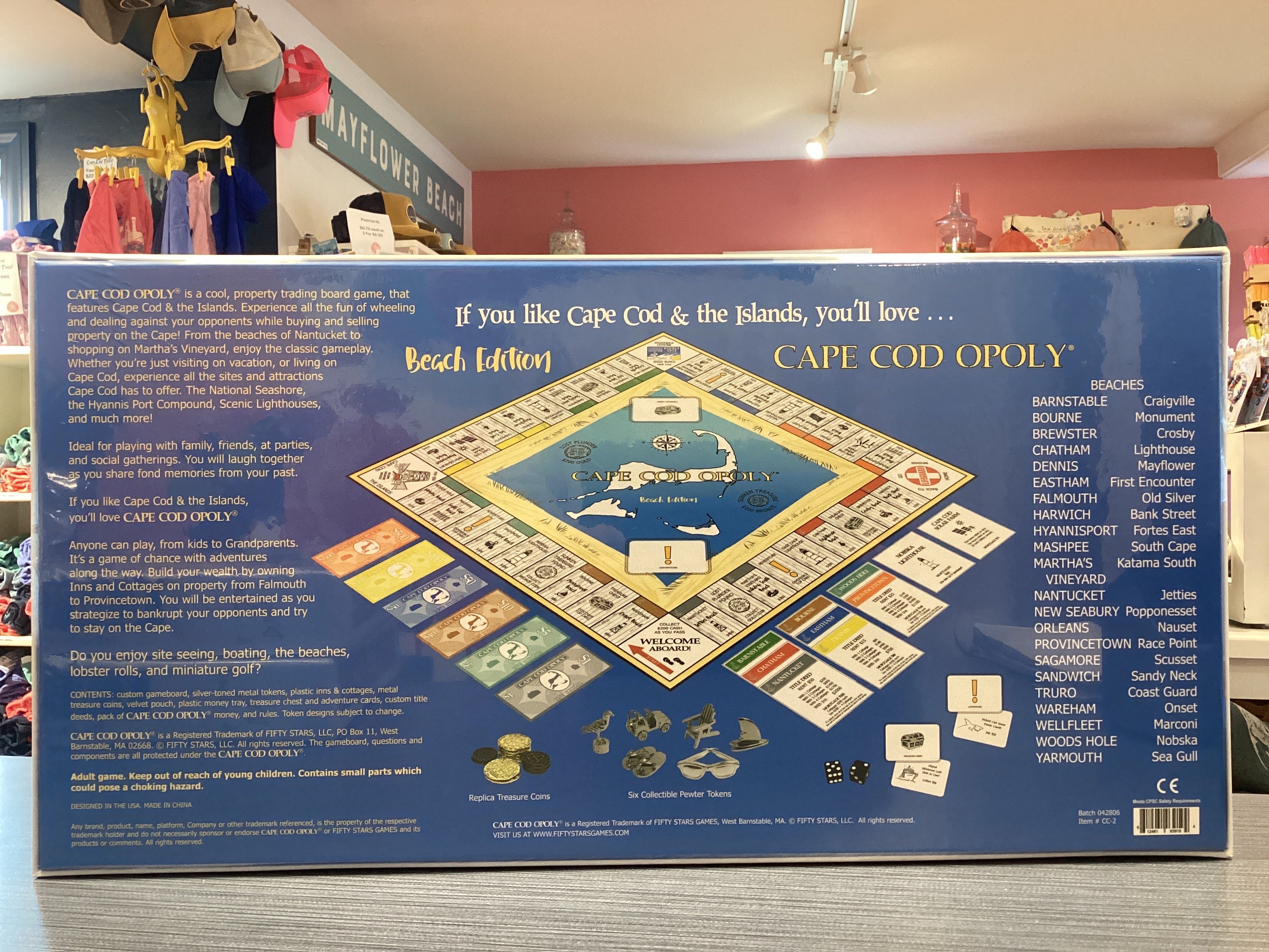 Cod Monopoly Beach Edition Cape Cod Monopoly – Sweetside Candy & Gifts