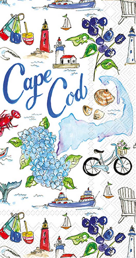 Paper Guest Towels 16 Ct Ma Cape Cod State Collection
