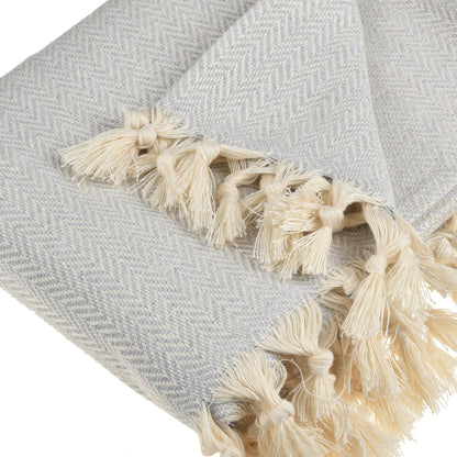 Zig Zag Turkish Cotton Throw Blanket 51"x70"