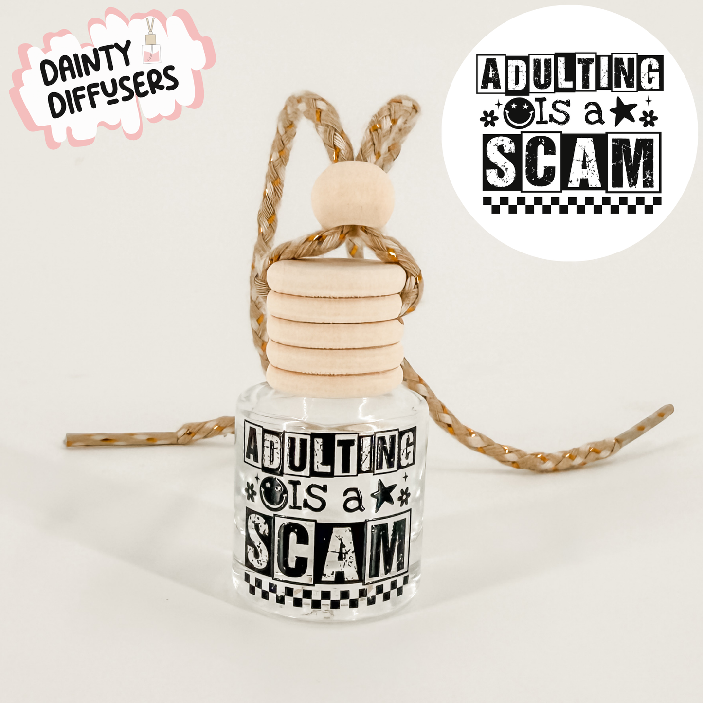 Adulting Is A Scam Car Diffuser