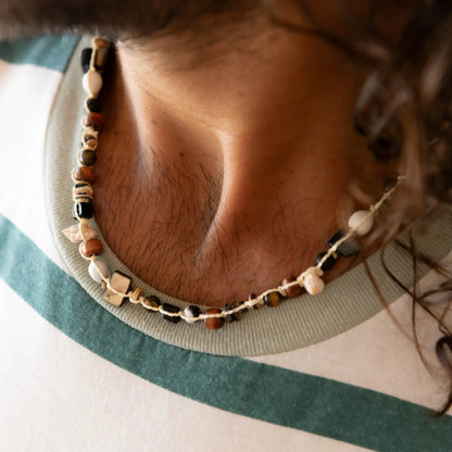 Nixie Beaded Seed Choker Necklace, by Pineapple Island
