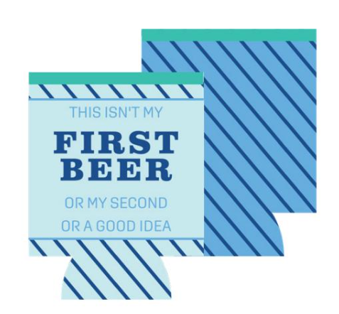 CAN SLEEVE First Beer | Funny Bar Gift | Novelty