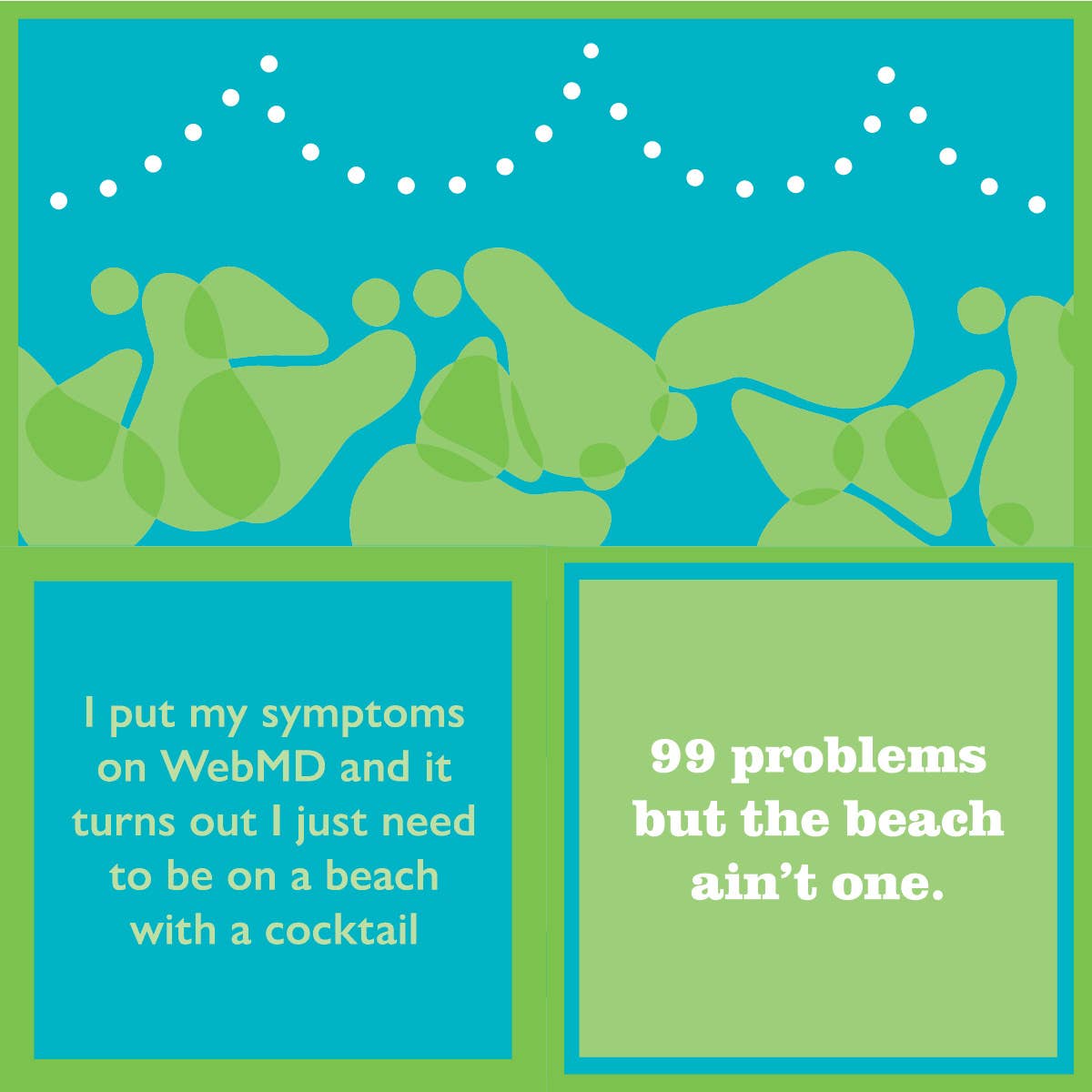 NAPKIN Beach 99 Problem | Funny Party Gift | Cocktail Napkin