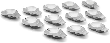 Outset Stainless Steel Oyster Shell, 12 Pieces, 4.75"x 3"