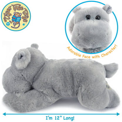 Huck the Hippo | 12 Inch Stuffed Animal Plush